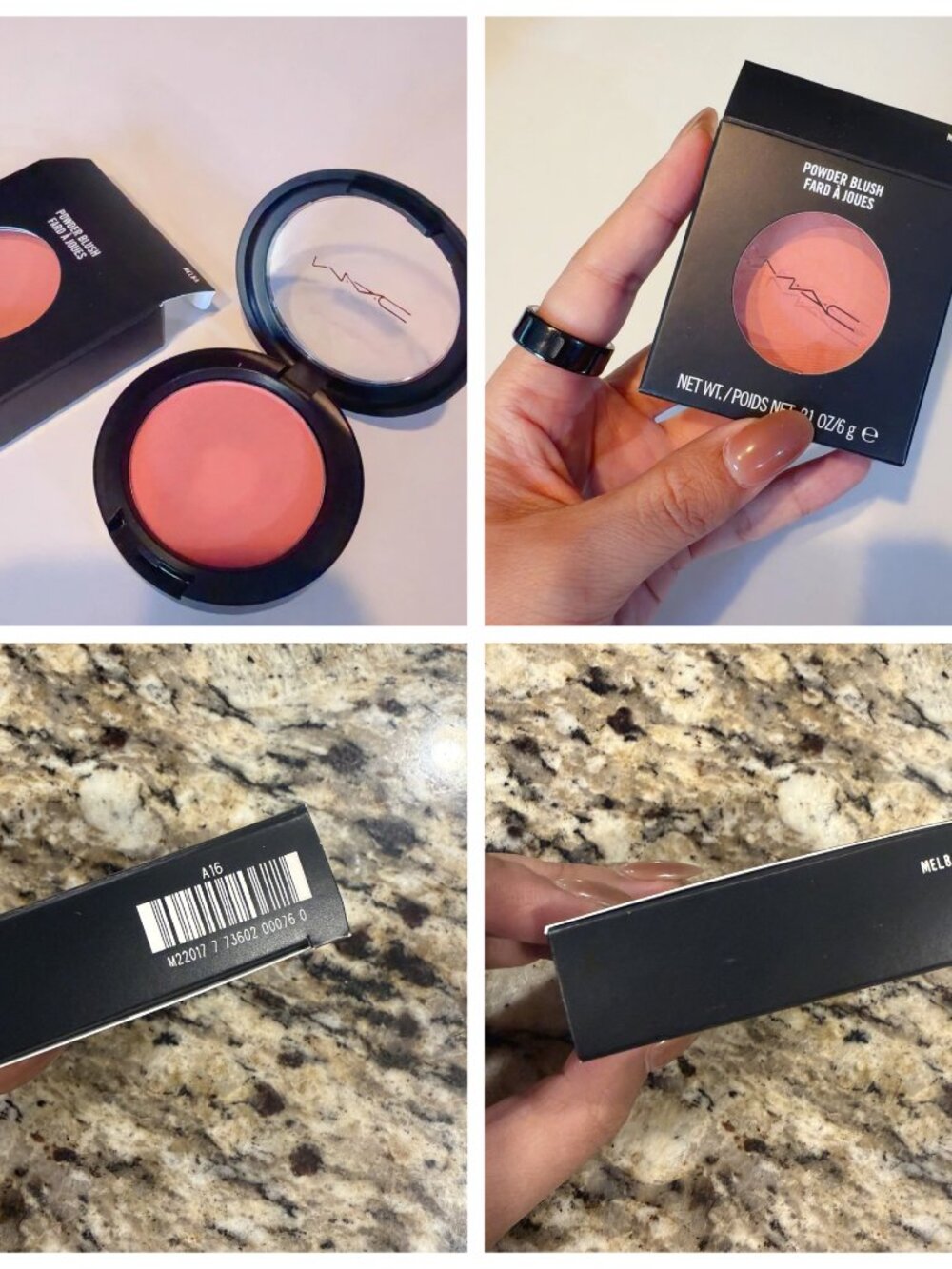 MAC Powder Blush MELBA Soft Coral Peach Matte Full Size 6g New in Box